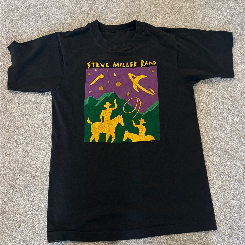 Vintage Steve Miller band tour 1989 T-shirt size medium
